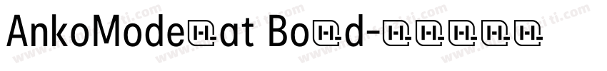 AnkoModerat Bold字体转换